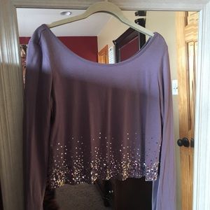 Victoria’s Secret Ludi Light Purple Sparkle Crop